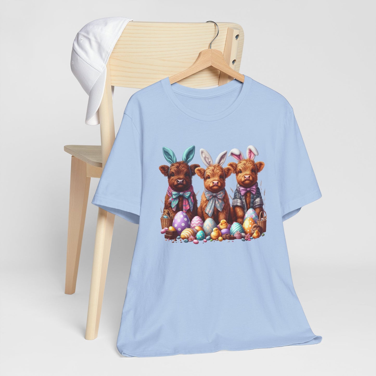 Easter Bunny Cow Tee - Jersey Short Sleeve T-Shirt