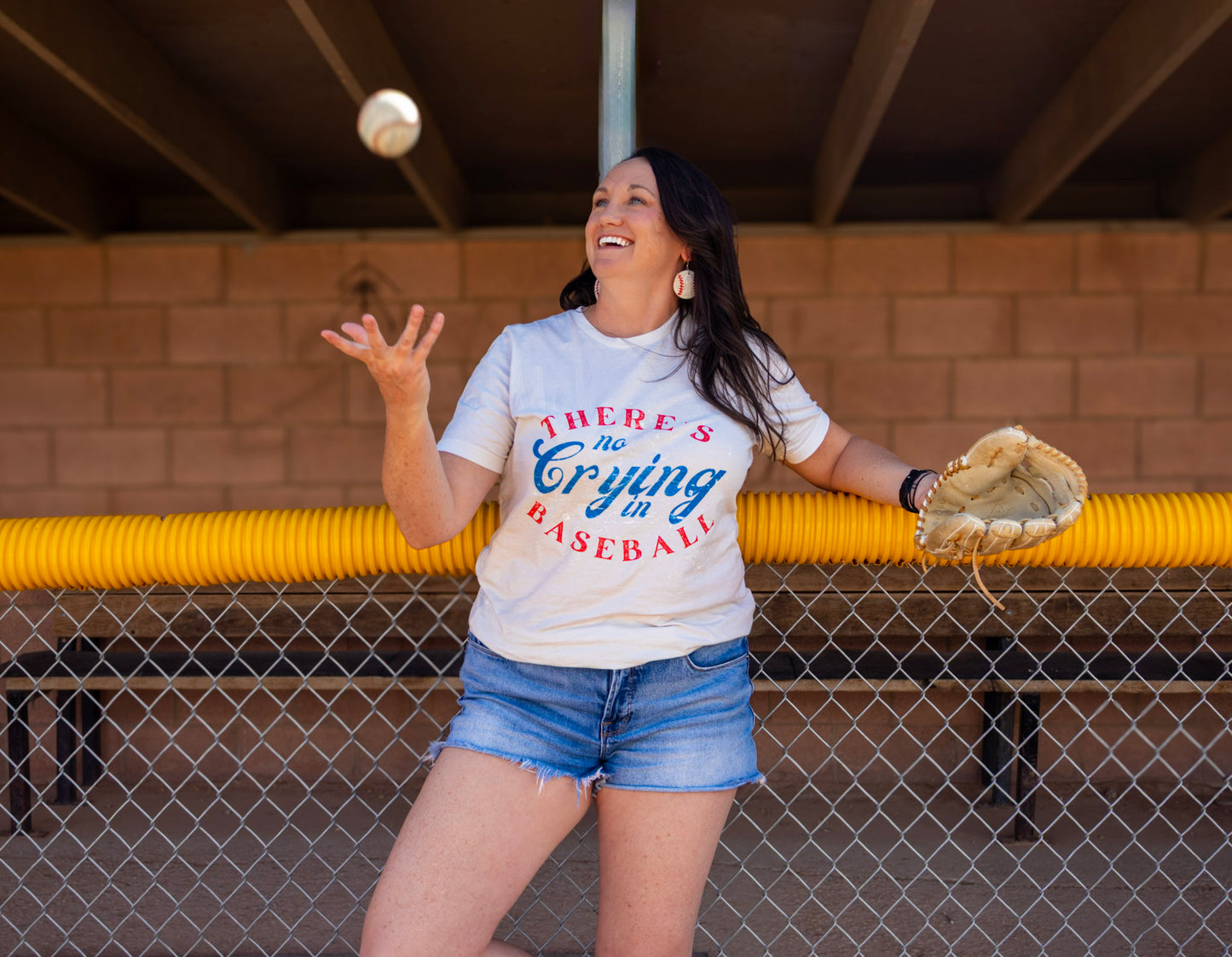 Baseball Tee - No Crying in Baseball T-Shirt