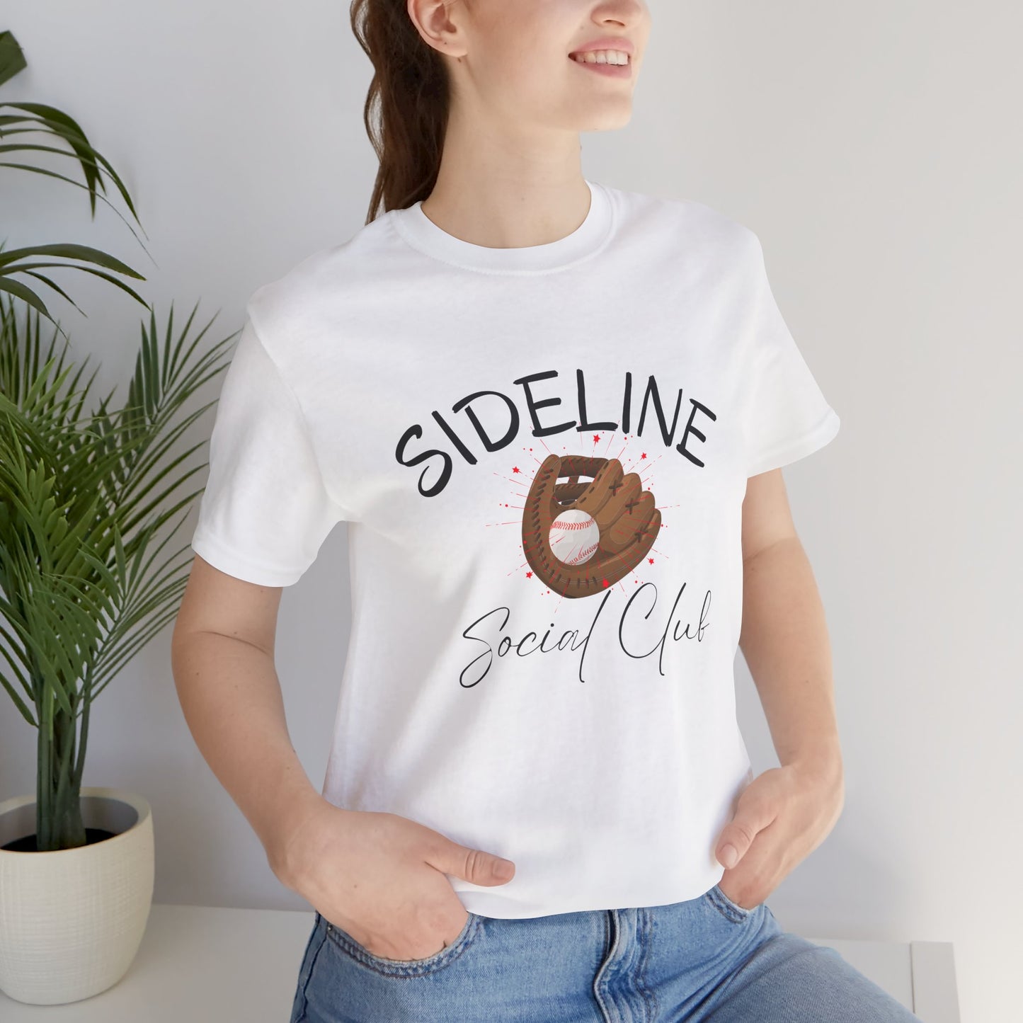 Baseball Mom Sideline Social Club Tee