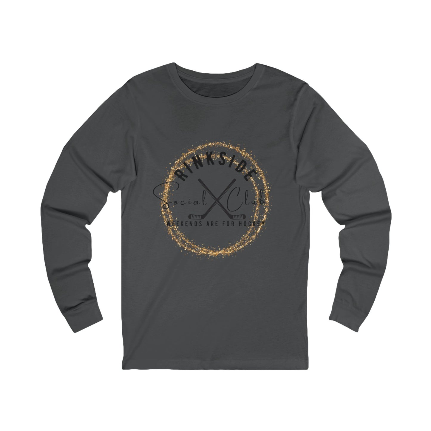 Hockey Long Sleeve Tee - Rinkside Social Club Weekend Vibes