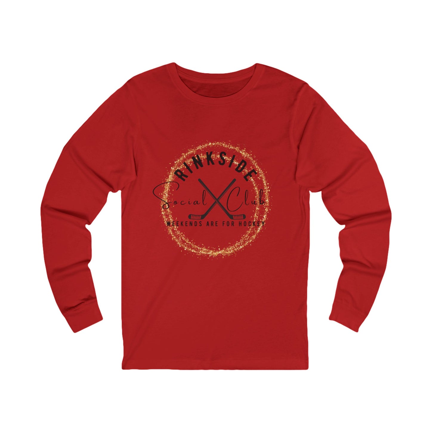 Hockey Long Sleeve Tee - Rinkside Social Club Weekend Vibes