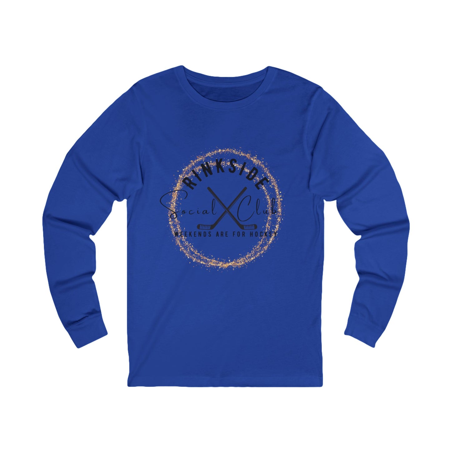 Hockey Long Sleeve Tee - Rinkside Social Club Weekend Vibes