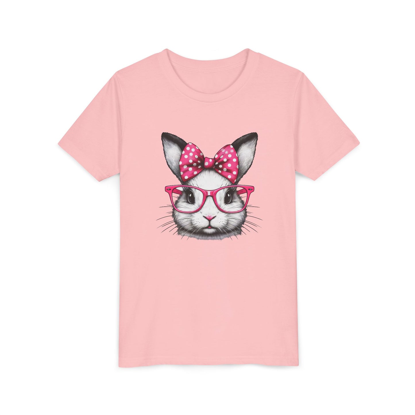 Cute Rabbit Glasses YOUTH Tee | Fun Animal Design for Kids
