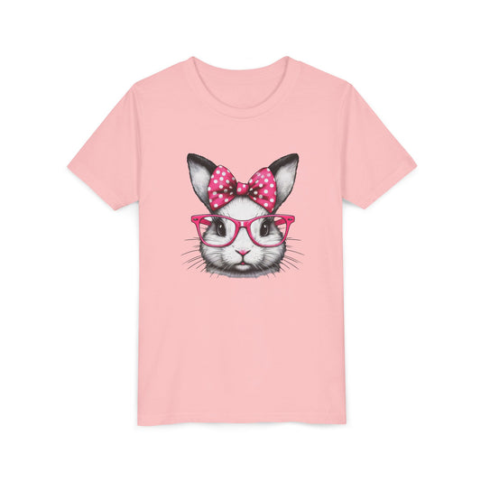 Cute Rabbit Glasses YOUTH Tee | Fun Animal Design for Kids