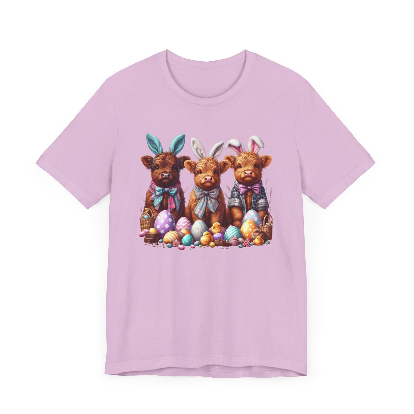 Easter Bunny Cow Tee - Jersey Short Sleeve T-Shirt