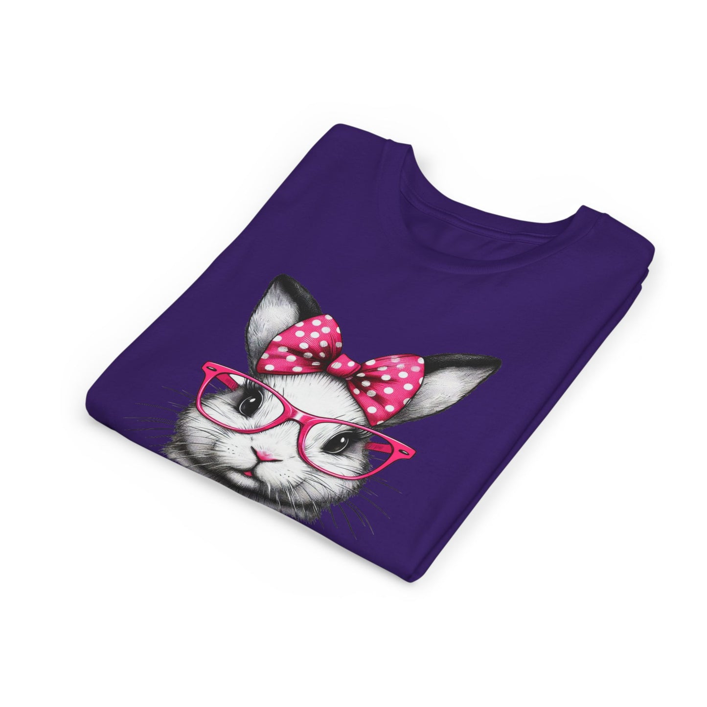 Cute Rabbit Glasses YOUTH Tee | Fun Animal Design for Kids