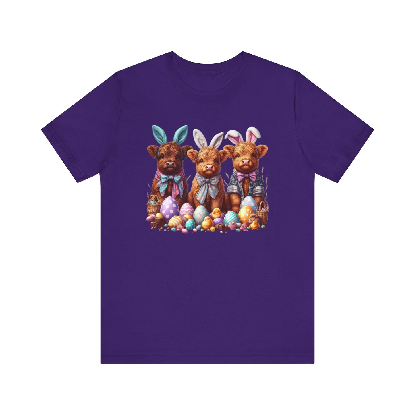 Easter Bunny Cow Tee - Jersey Short Sleeve T-Shirt