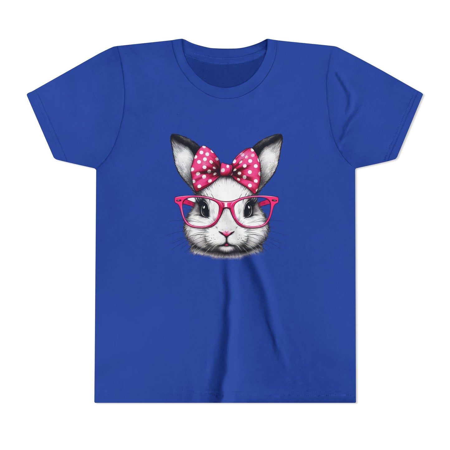 Cute Rabbit Glasses YOUTH Tee | Fun Animal Design for Kids