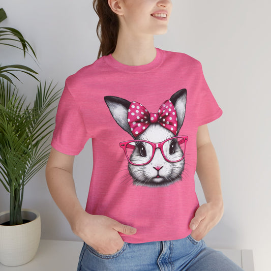 Cute Bunny Graphic Tee for Easter