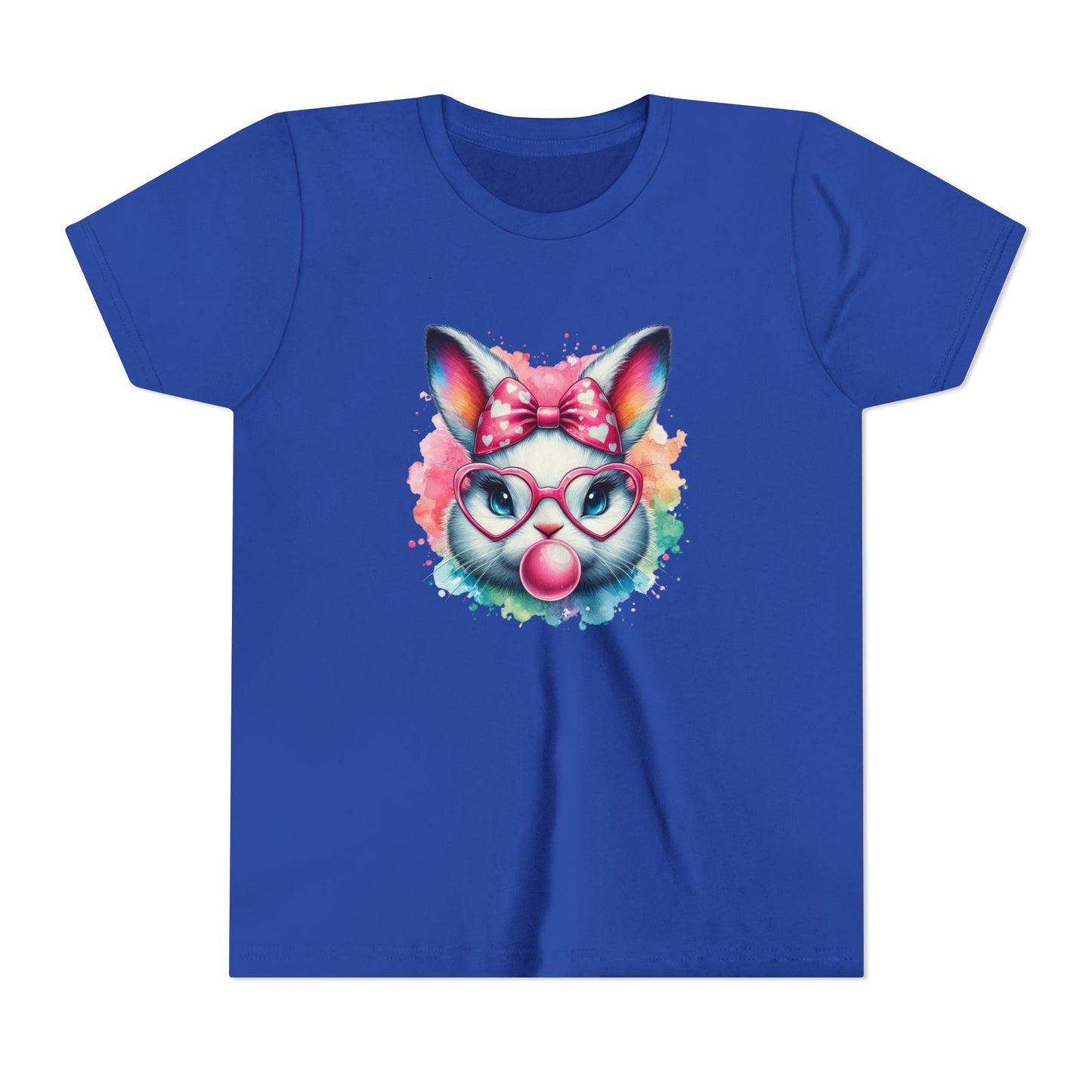 Cute Bunny Graphic YOUTH Short Sleeve Tee