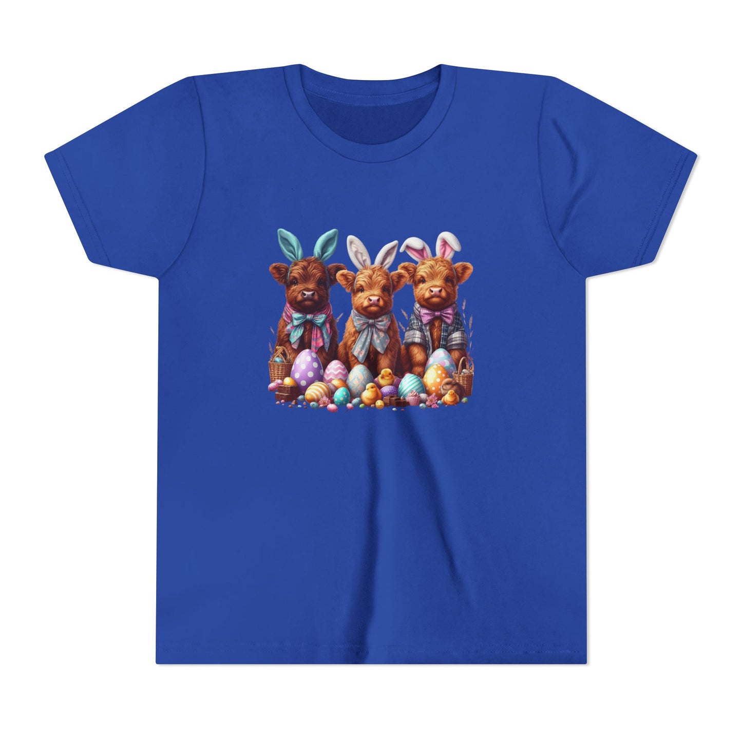 Easter Bunny YOUTH Short Sleeve Tee - Cute Animal Design for Spring Celebrations