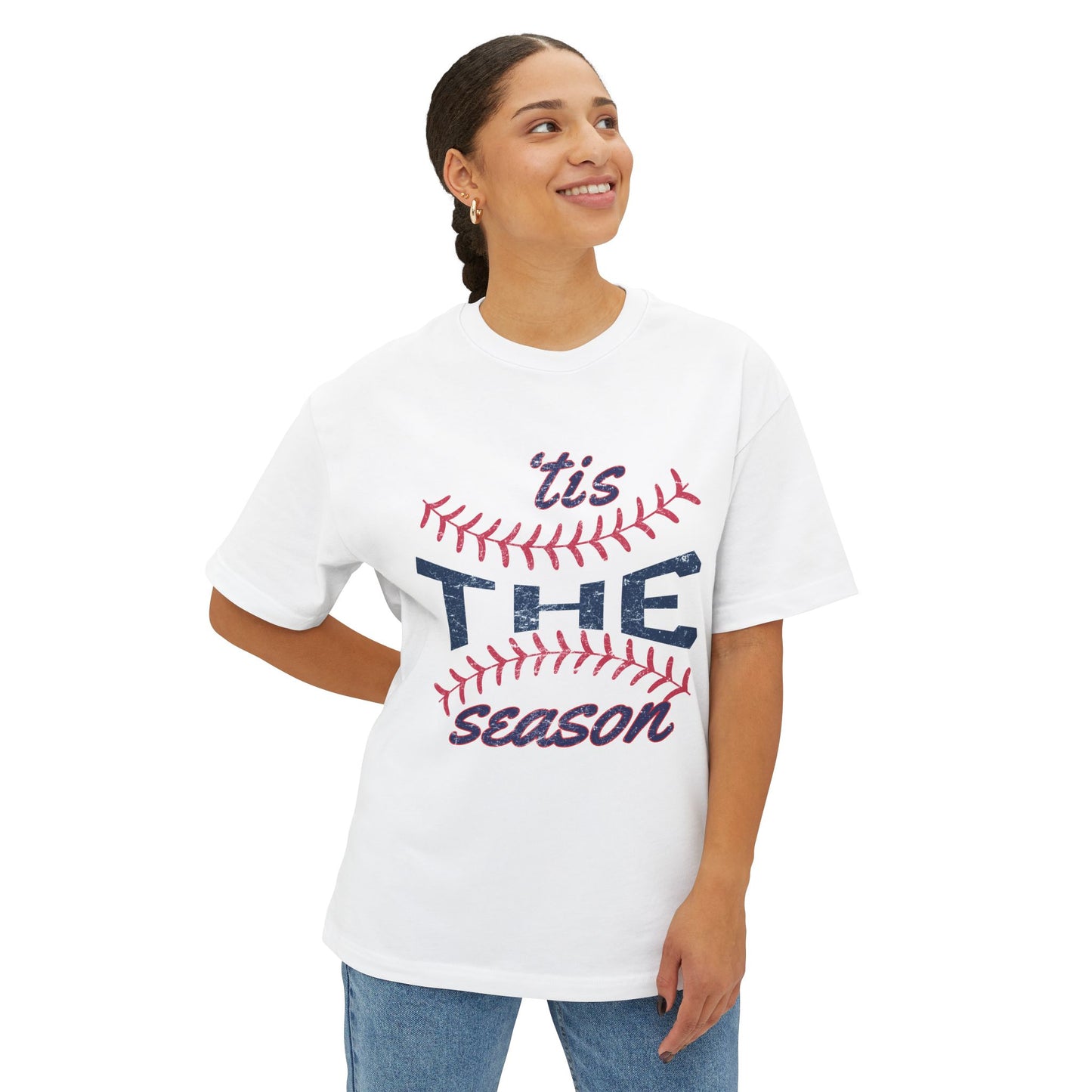 Baseball Season Oversized Tee