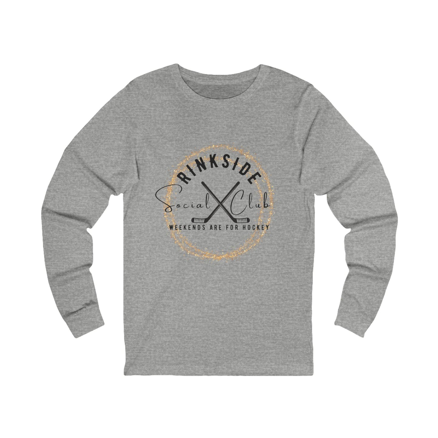 Hockey Long Sleeve Tee - Rinkside Social Club Weekend Vibes