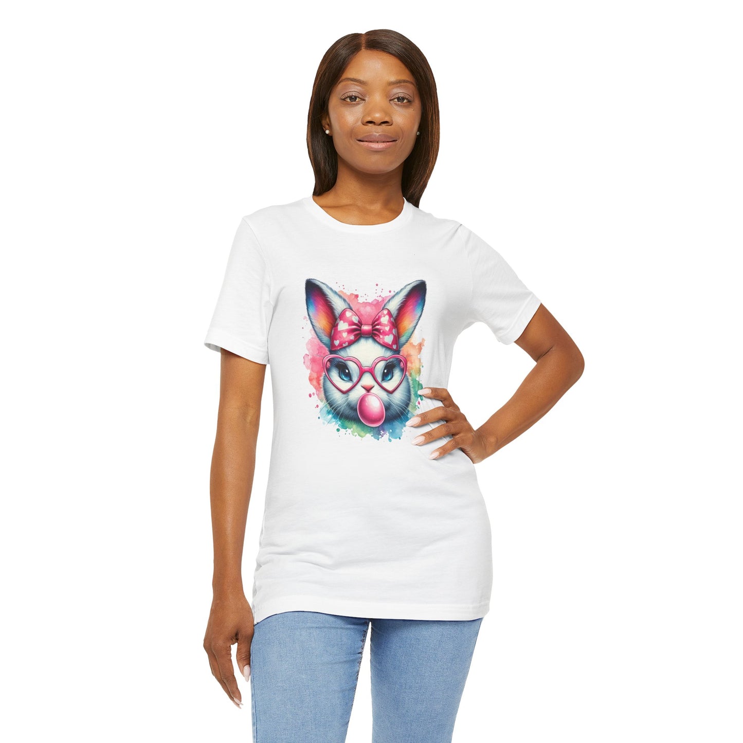 Colorful Bunny Graphic Tee