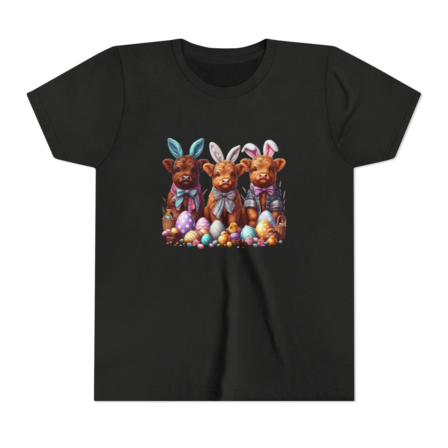 Easter Bunny YOUTH Short Sleeve Tee - Cute Animal Design for Spring Celebrations