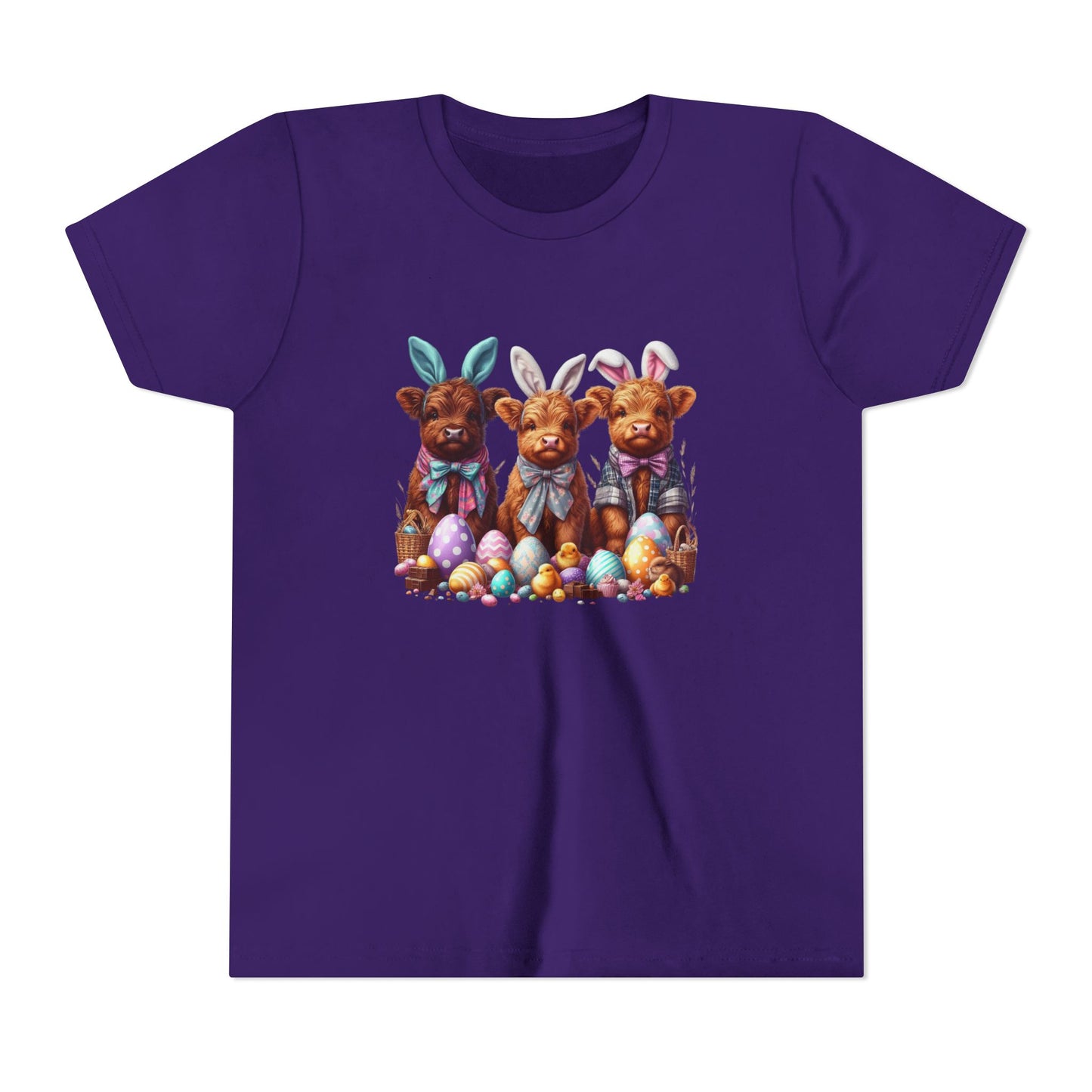 Easter Bunny YOUTH Short Sleeve Tee - Cute Animal Design for Spring Celebrations