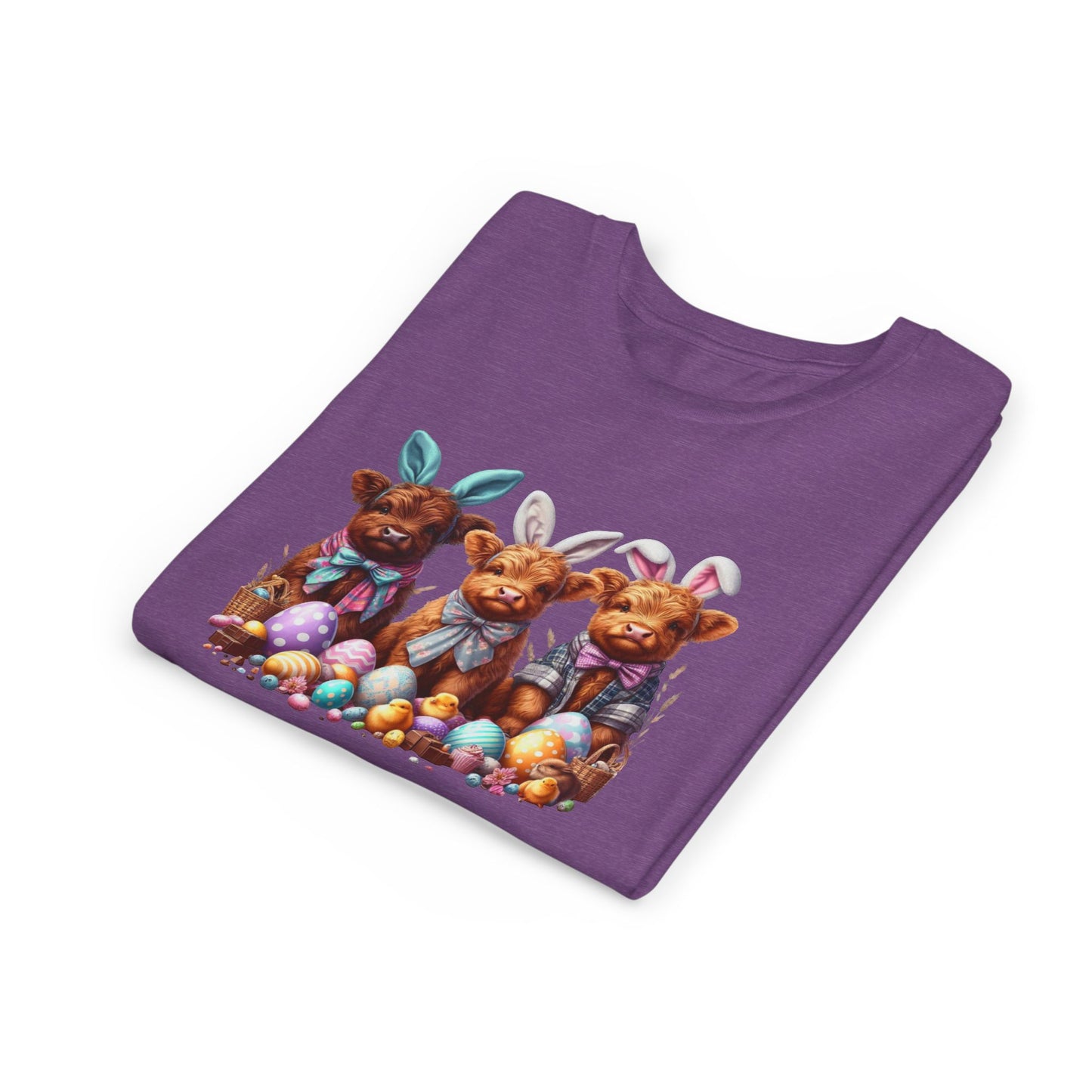 Easter Bunny YOUTH Short Sleeve Tee - Cute Animal Design for Spring Celebrations