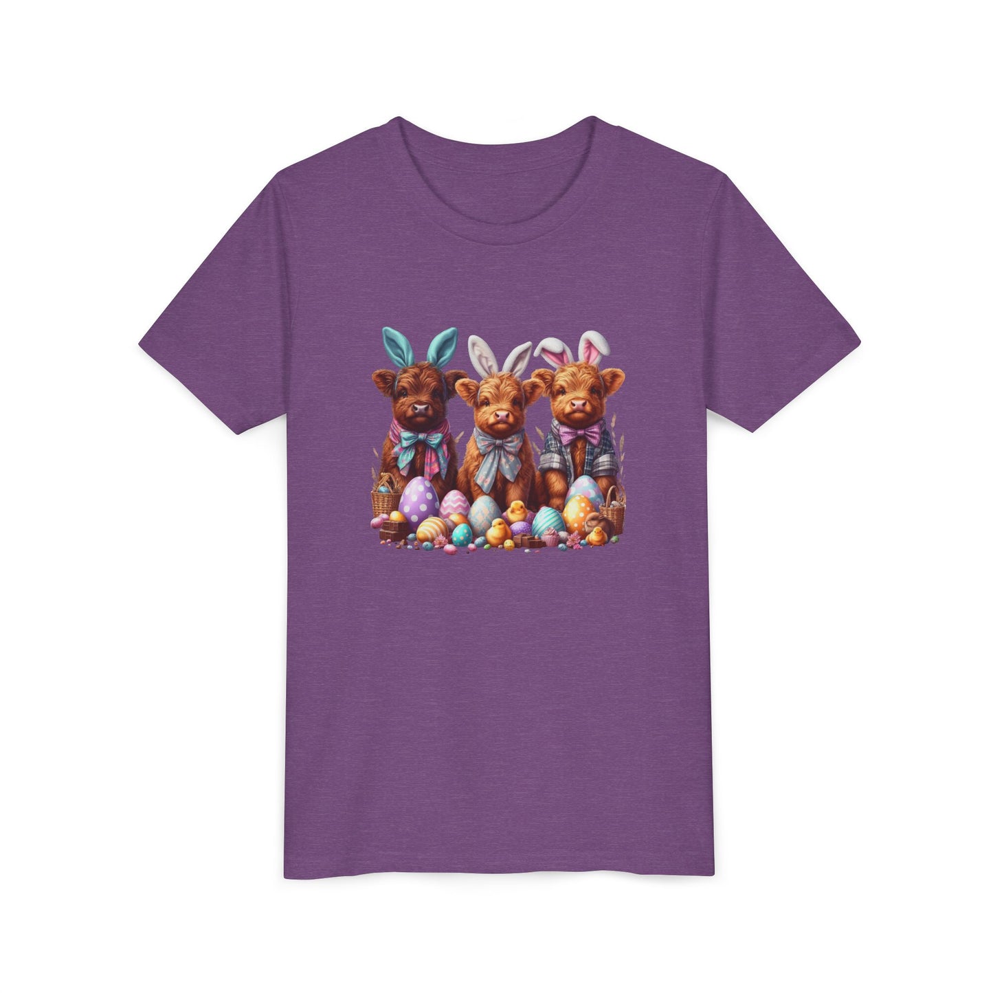 Easter Bunny YOUTH Short Sleeve Tee - Cute Animal Design for Spring Celebrations