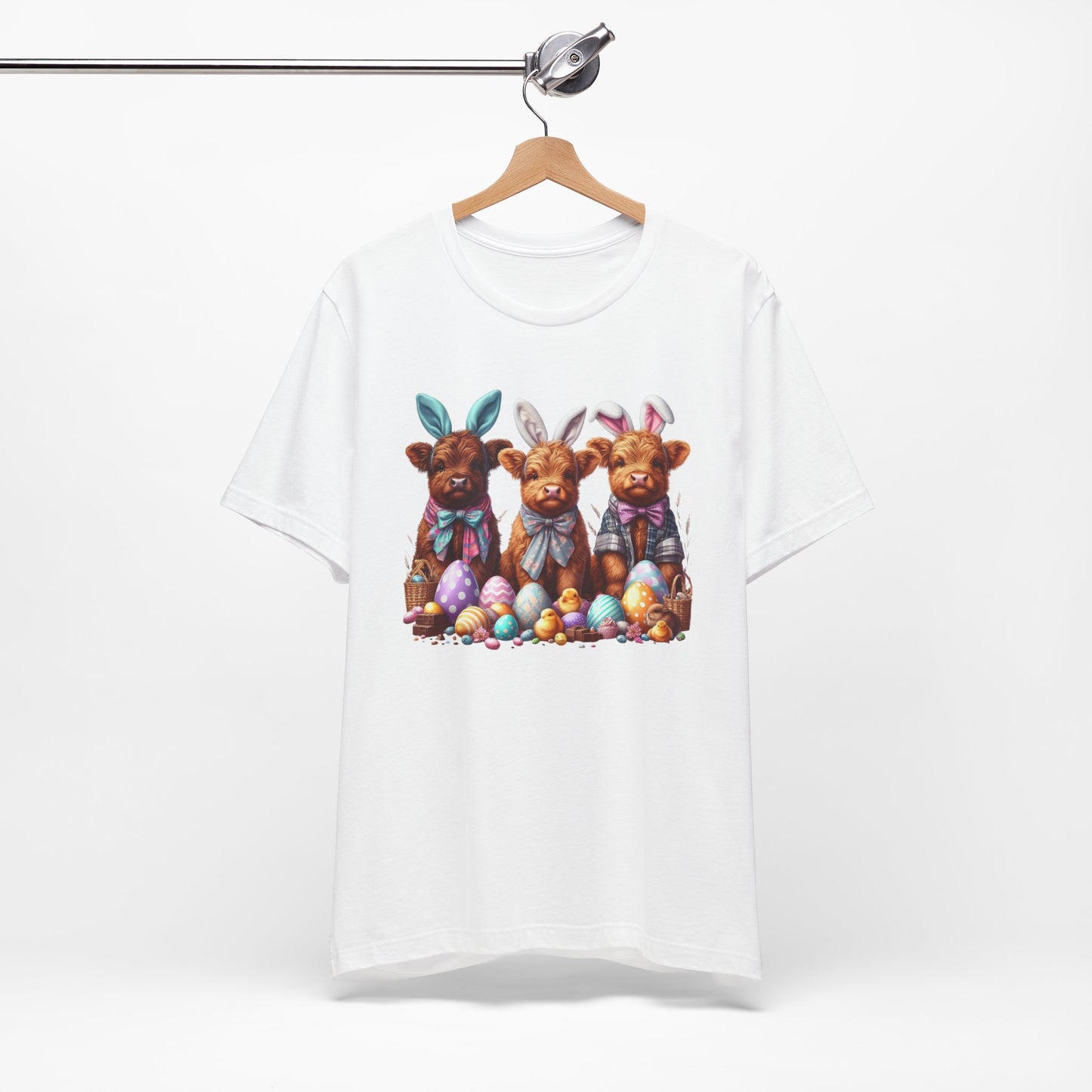 Easter Bunny Cow Tee - Jersey Short Sleeve T-Shirt