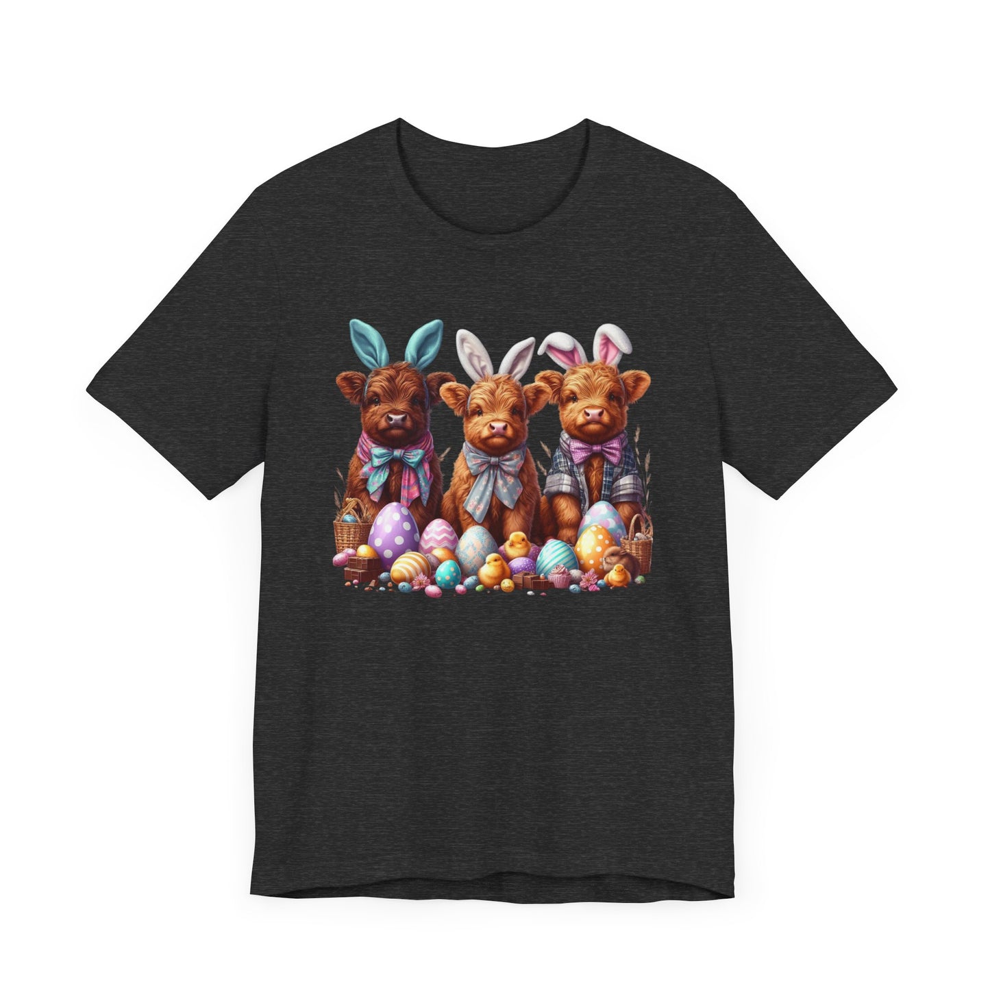 Easter Bunny Cow Tee - Jersey Short Sleeve T-Shirt